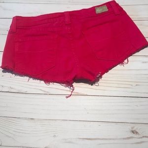 Paige pink  jean shorts size 25